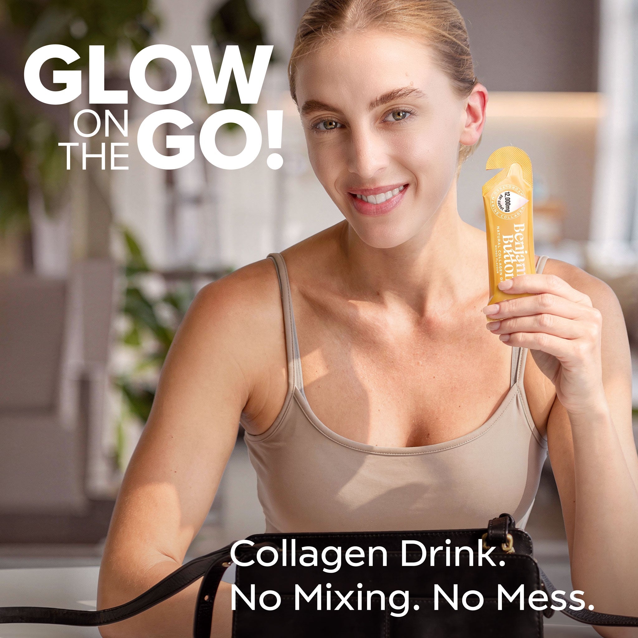 Benjamin Button 12,000mg Marine Collagen Drink - Mango Liquid Sachets