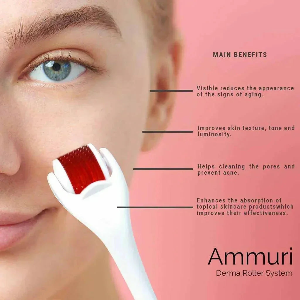 Derma Roller for Scars, Anti-Ageing & Skin Repair | Ammuri