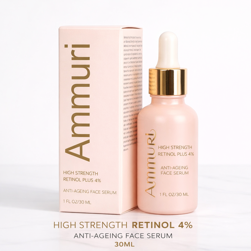High Strength Retinol 4% Serum for Wrinkles & Dark Spots (30ml) | Ammuri