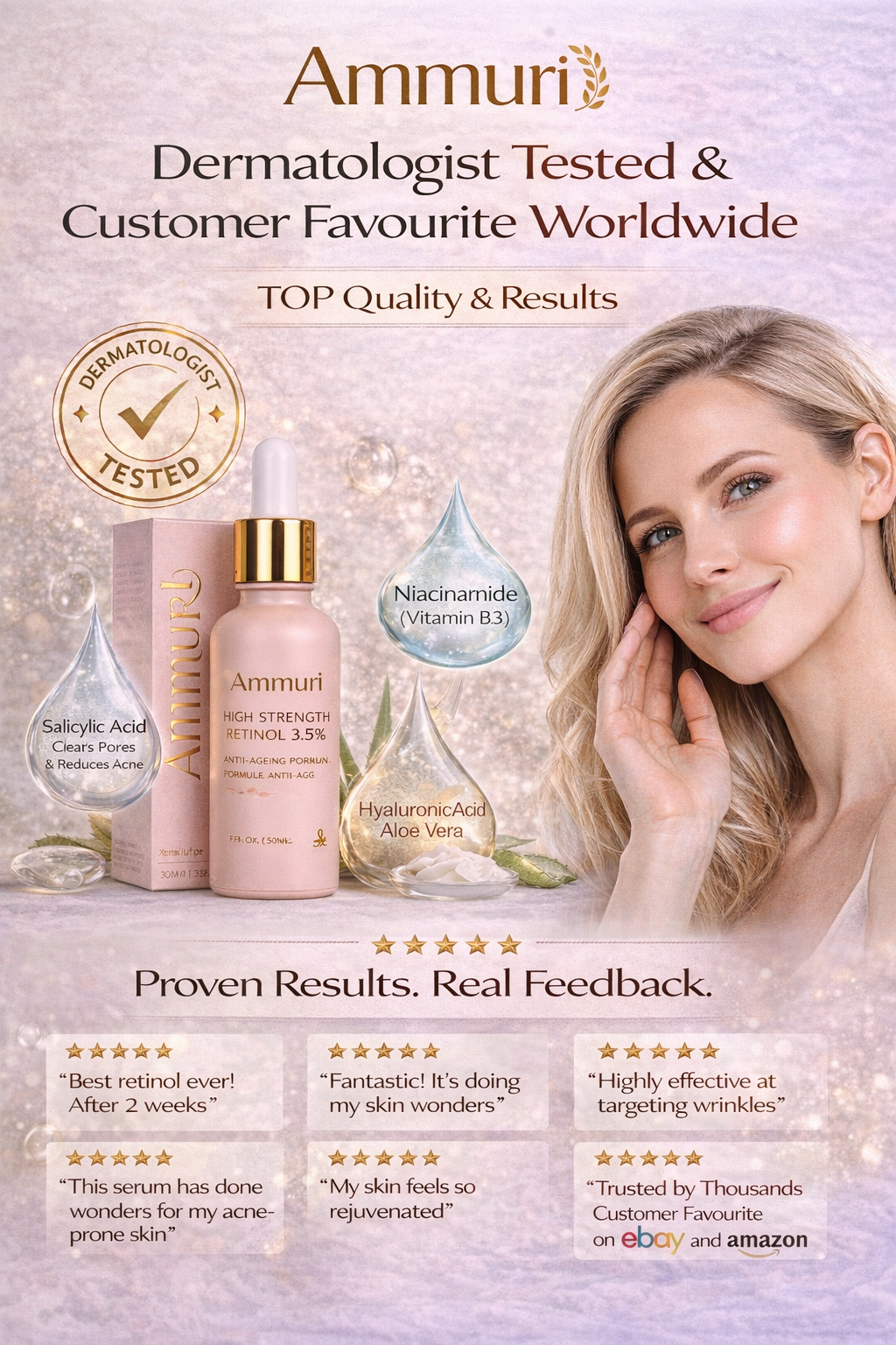 Ammuri Retinol 3.5% High Strength Serum | Anti-Ageing Face Serum