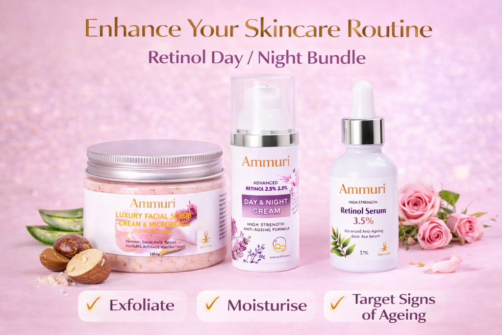 Retinol Facial Scrub & Exfoliating Cream for Smooth Skin | Ammuri