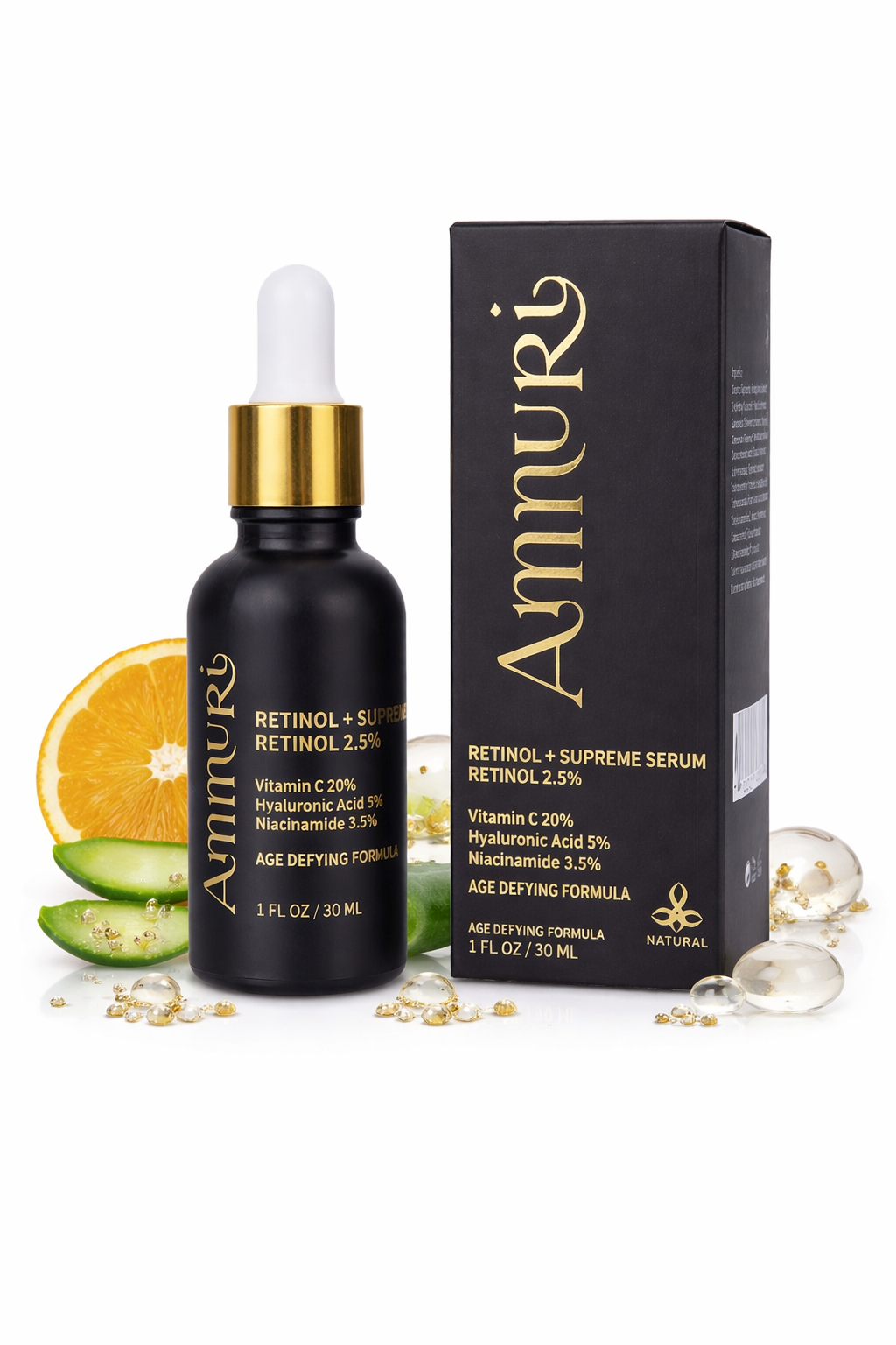 Retinol Supreme 2.5% Serum for Anti-Ageing & Age-Defying Skin | Ammuri