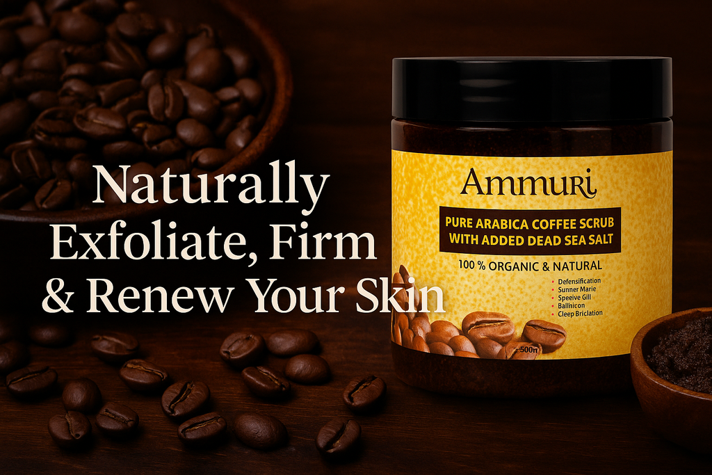 Organic Arabica Coffee Scrub Face Mask for Exfoliation & Glow | Ammuri