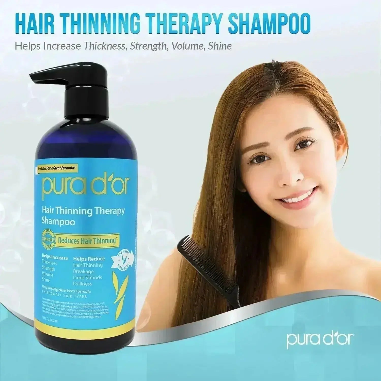 Pura D'or Biotin Shampoo for Thicker-Looking Hair & Healthy Scalp (473ml) | Ammuri