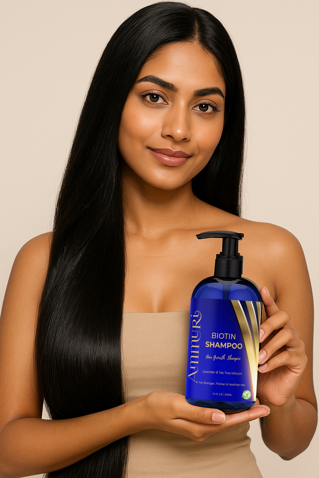 Biotin Shampoo for Hair Thinning & Thicker-Looking Hair (473ml) | Ammuri Beauty