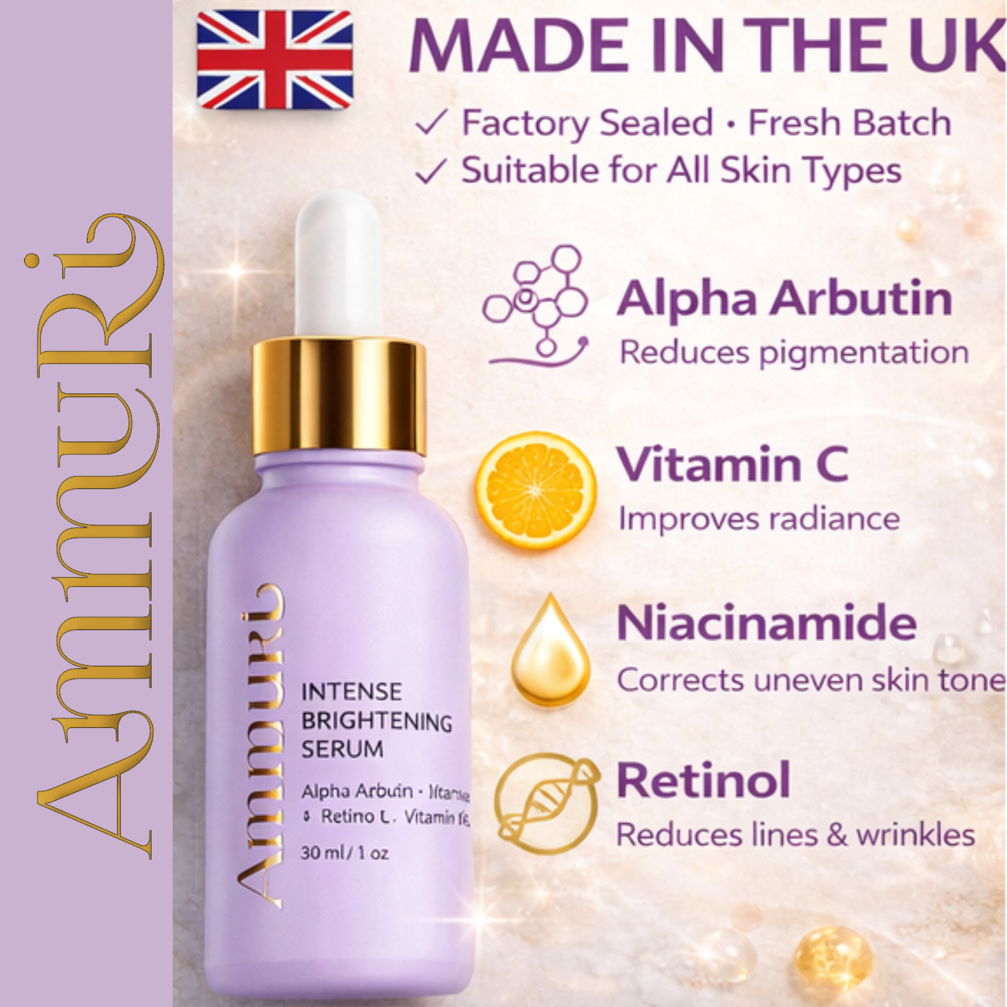 Intense Dark Spot Corrector Serum for Face, Neck & Body (30ml) | Ammuri