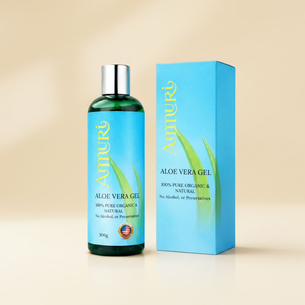 Organic Aloe Vera Gel for Natural Skin Relief & Hydration | Ammuri