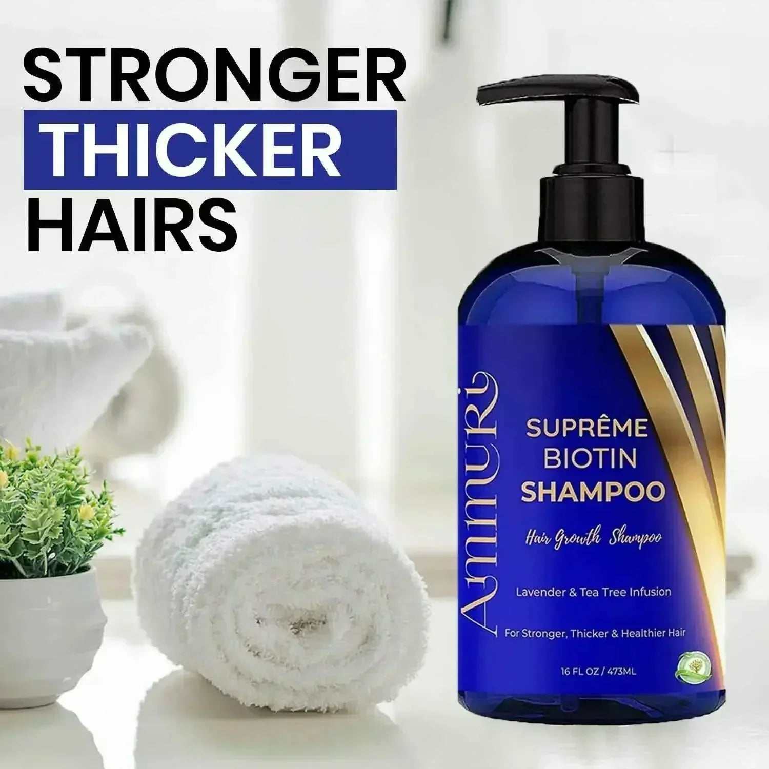 Biotin Haircare Set – Anti-Hair Loss Shampoo & Strengthening Serum for Men & Women | Ammuri