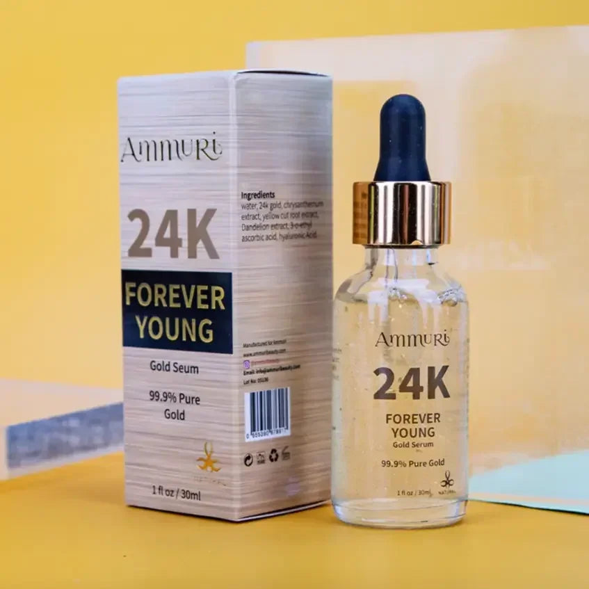 24K Gold Face Serum for Radiance & Anti-Ageing | Ammuri