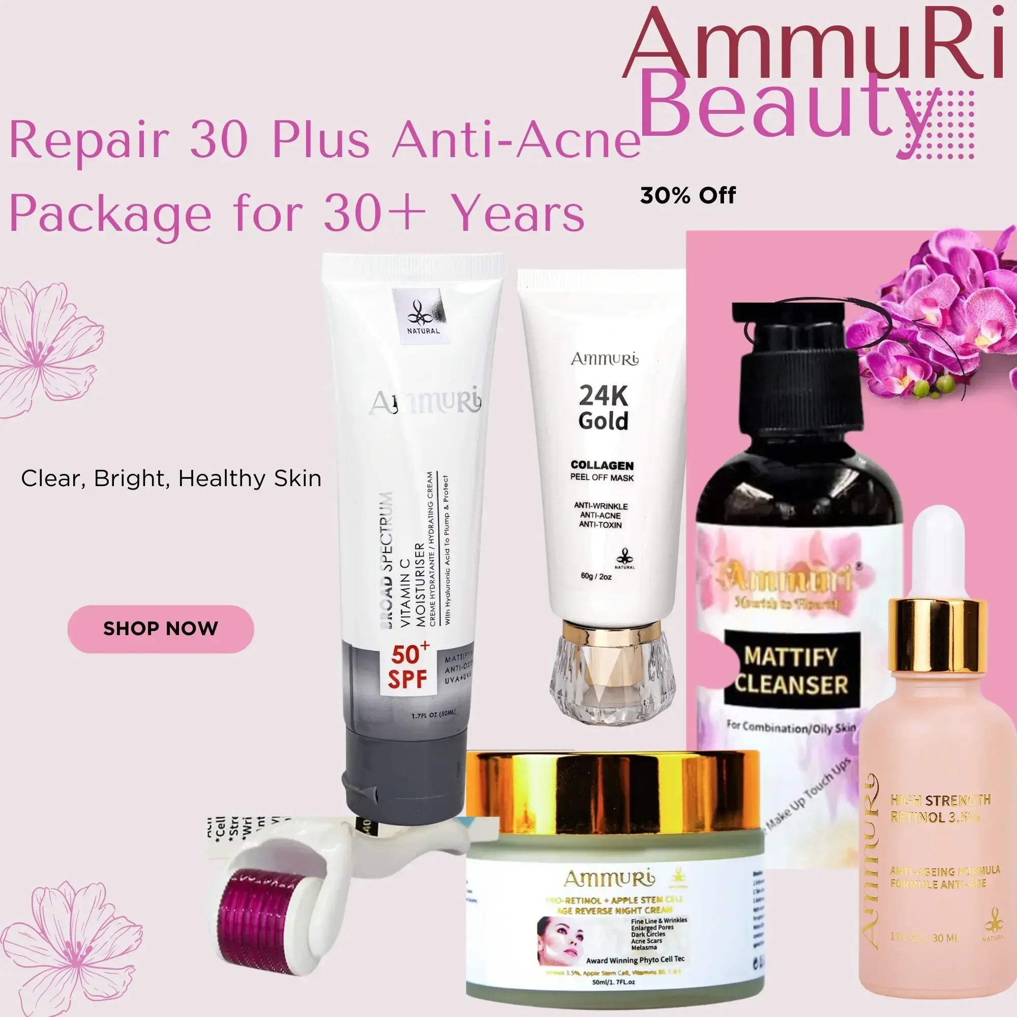 Blemish-Prone Skin Skincare Package for 30+ | Ammuri