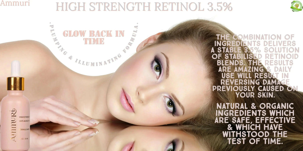 Retinol 3.5% Face Serum for Anti-Ageing & Skin Renewal | Ammuri