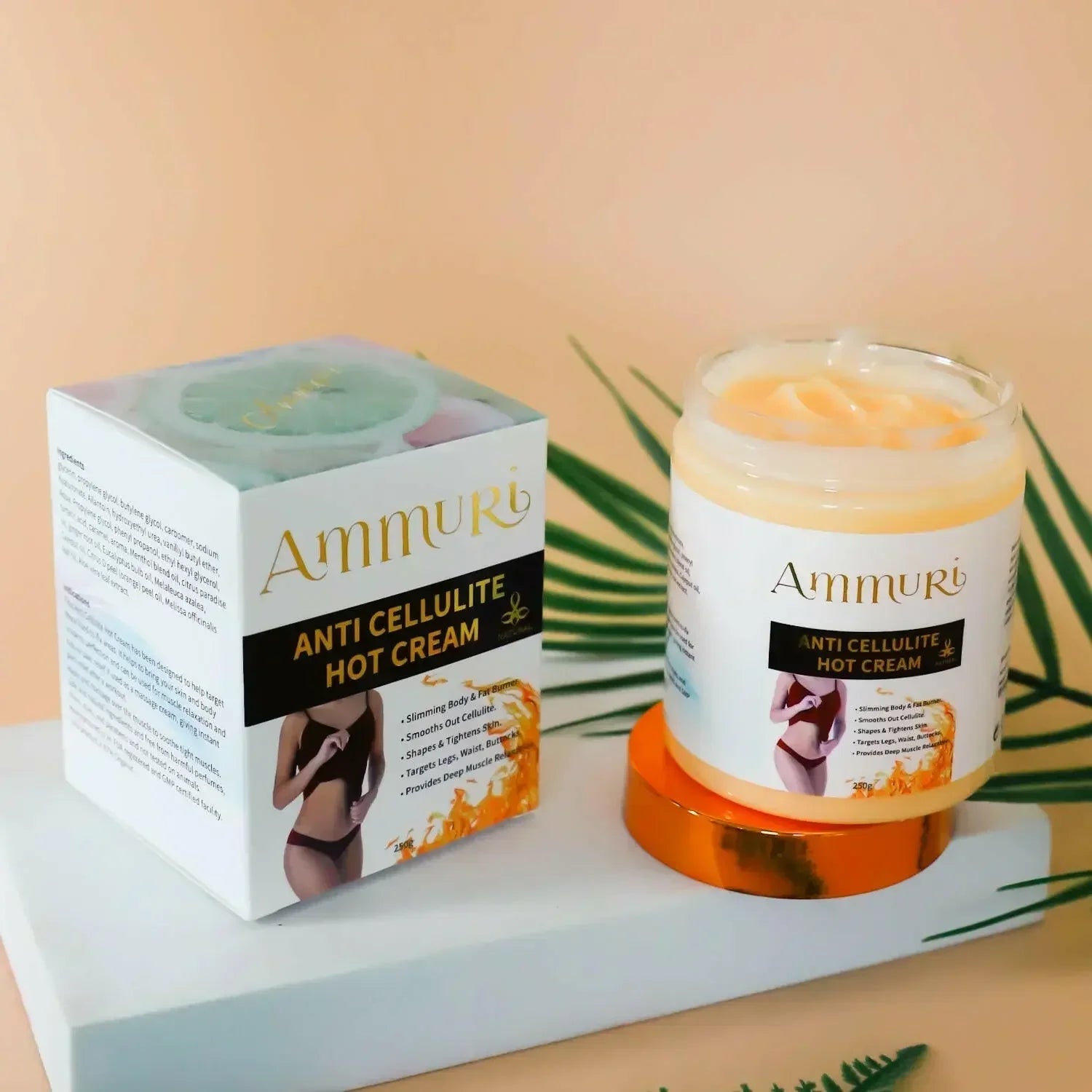 Toning & Firming Body Cream for Cellulite & Stretch Marks (250g) | Ammuri
