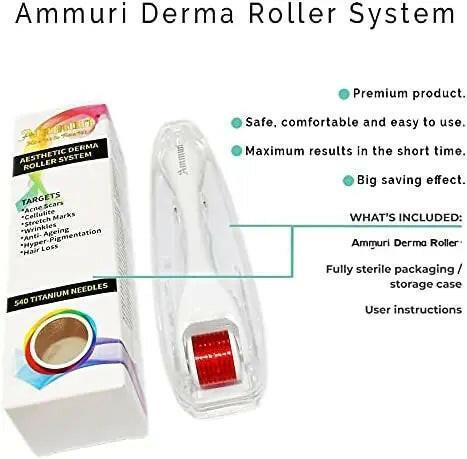 Derma Roller Titanium System for Skin Rejuvenation & Anti-Ageing | Ammuri