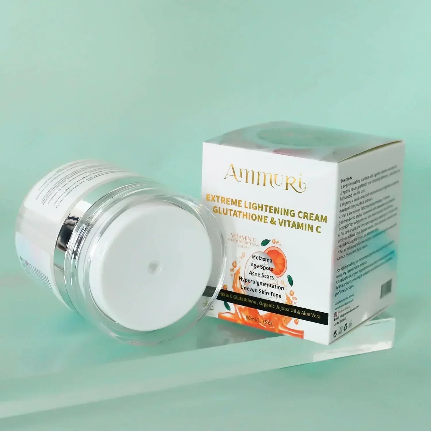 Lightening & Brightening Moisturiser for Face, Body & Sensitive Areas (50g) | Ammuri