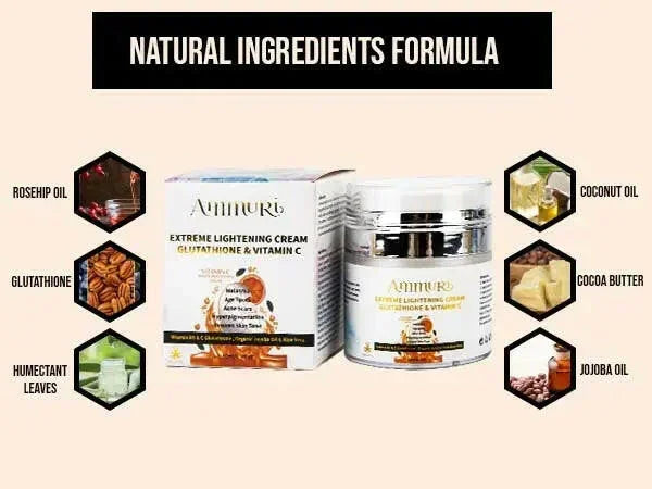 Lightening & Brightening Moisturiser for Face, Body & Sensitive Areas (50g) | Ammuri