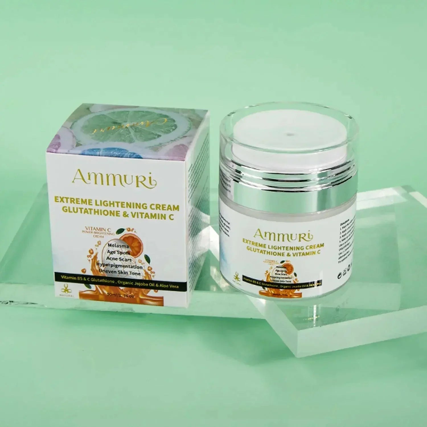 Lightening & Brightening Moisturiser for Face, Body & Sensitive Areas (50g) | Ammuri