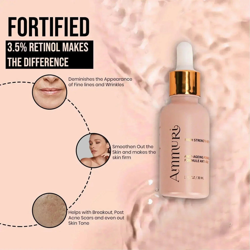 Retinol 3.5% Anti-Ageing Serum for Wrinkles & Skin Firming | Ammuri