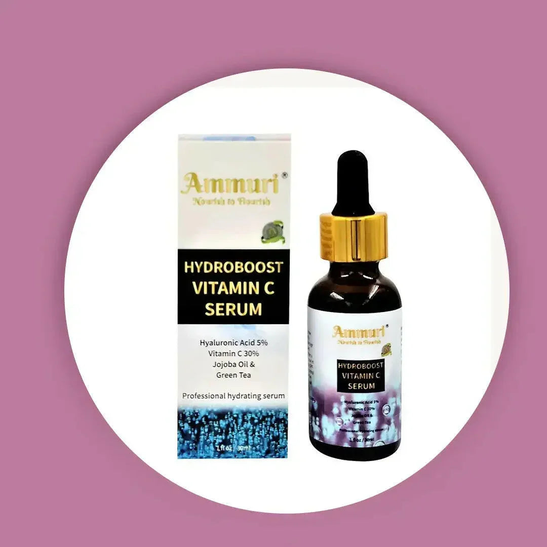 Hyaluronic Acid & Vitamin C Anti-Ageing Serum for Deep Hydration | Ammuri