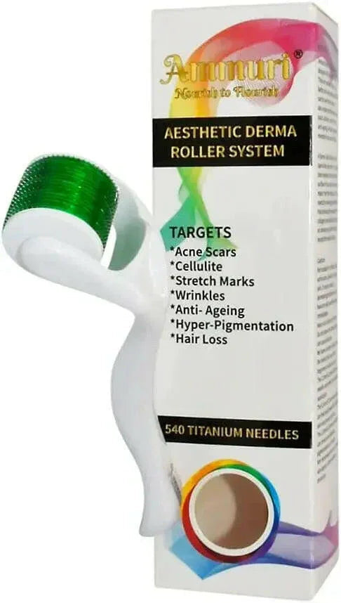 Micro Needle Derma Roller System for Skin Renewal & Collagen Induction | Ammuri