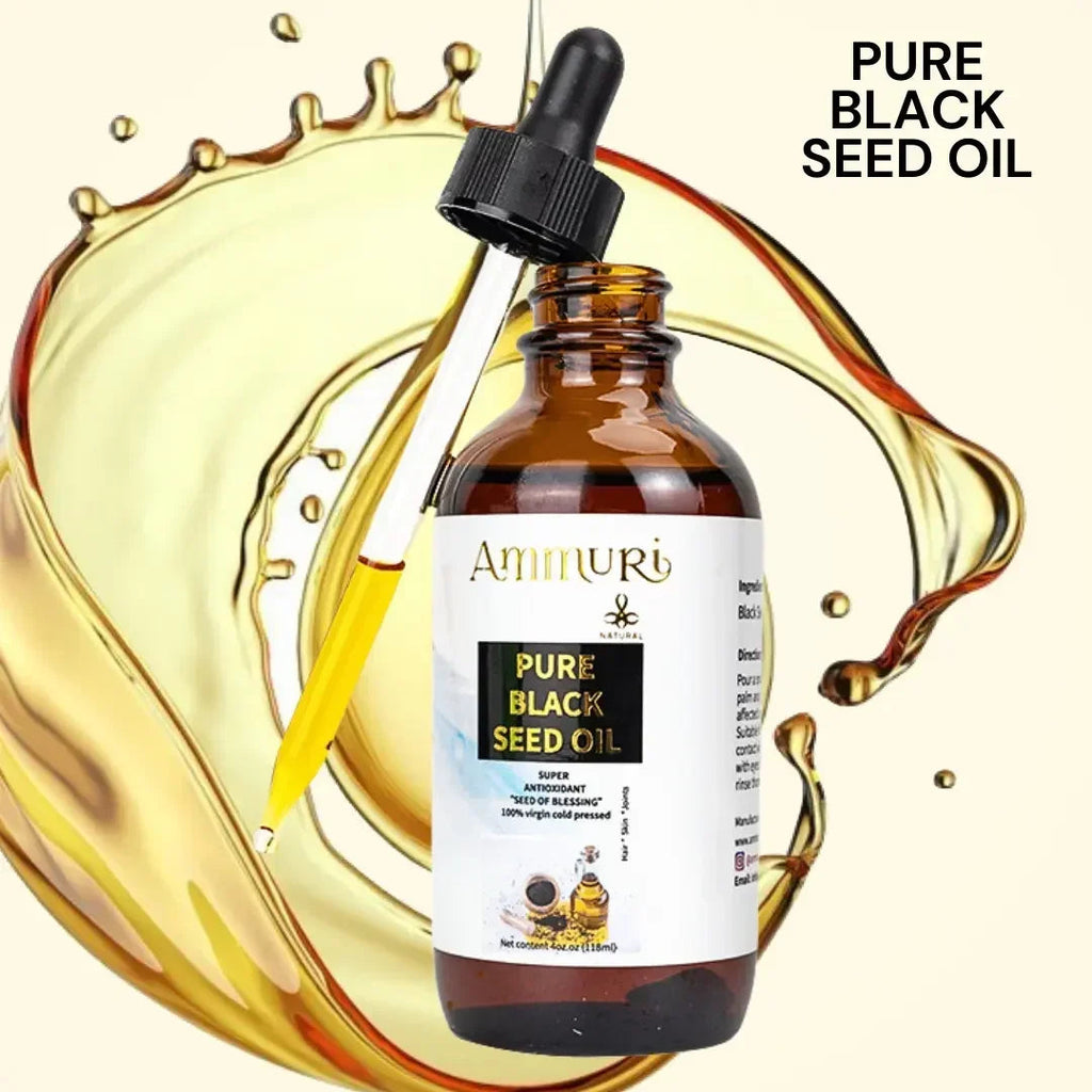 Pure Organic Black Seed Oil for Skin, Hair & Wellness | Ammuri