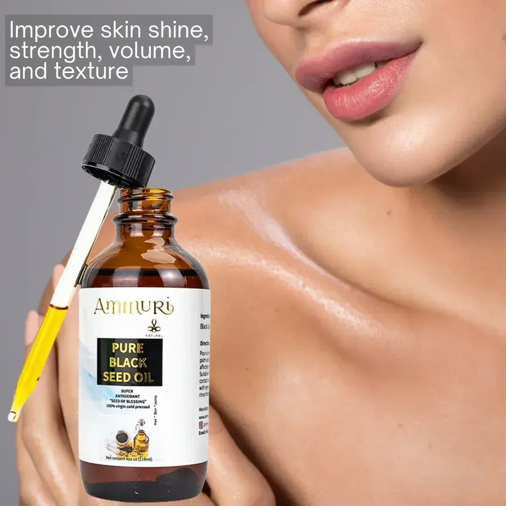Pure Organic Black Seed Oil for Skin, Hair & Wellness | Ammuri