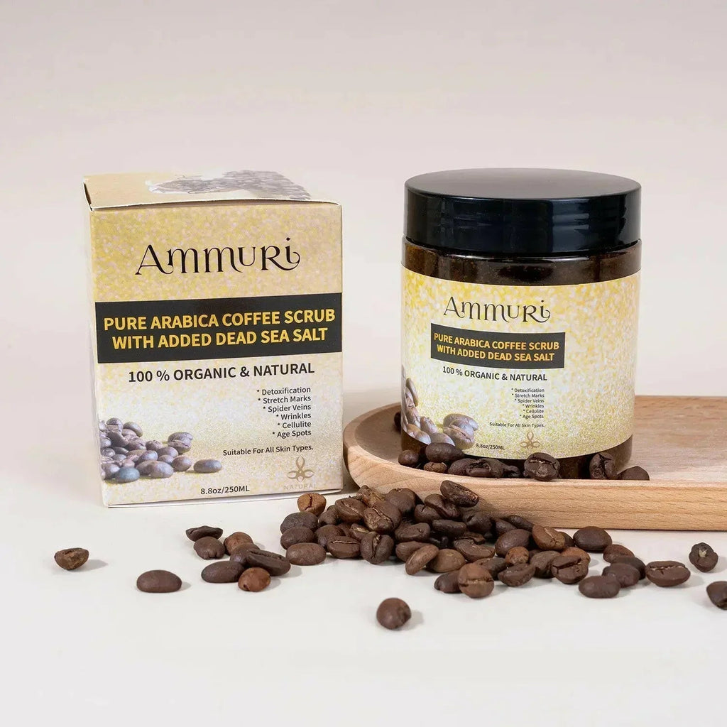 Organic Arabica Coffee Scrub Face Mask for Exfoliation & Glow | Ammuri