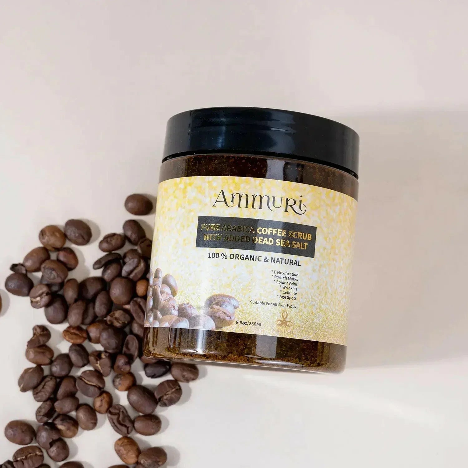 Organic Arabica Coffee Scrub Face Mask for Exfoliation & Glow | Ammuri
