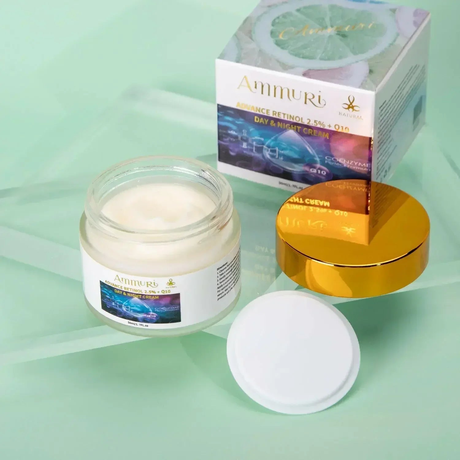 Q10 Face Cream & Retinol 2.5% Firming Day & Night Cream | Ammuri