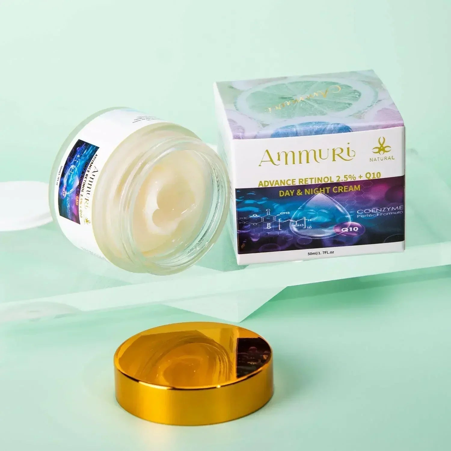 Q10 Face Cream & Retinol 2.5% Firming Day & Night Cream | Ammuri