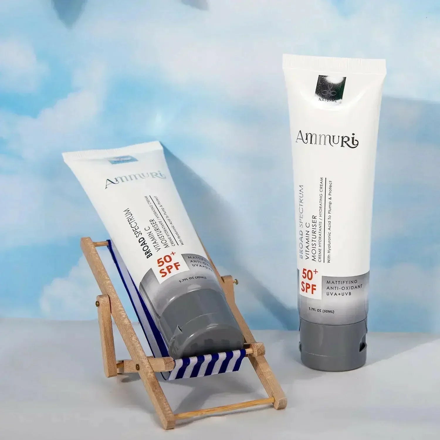 Vitamin C Day Serum SPF 50 – 7-in-1 Moisturiser for Brightening & Protection | Ammuri