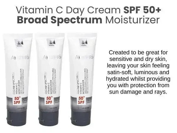 Vitamin C Day Serum SPF 50 – 7-in-1 Moisturiser for Brightening & Protection | Ammuri