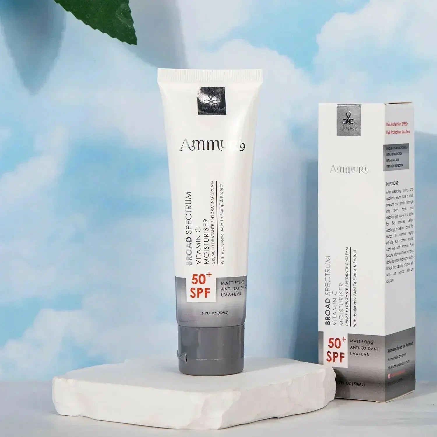 Vitamin C Day Serum SPF 50 – 7-in-1 Moisturiser for Brightening & Protection | Ammuri