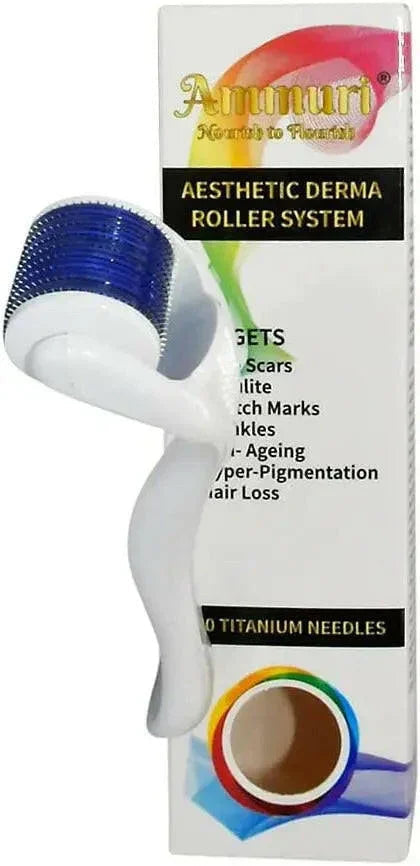 Titanium Derma Roller 0.5mm for Skin Rejuvenation & Collagen Boost | Ammuri