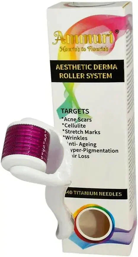 Titanium Derma Roller System for Microneedling & Skin Rejuvenation | Ammuri