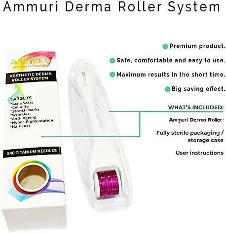 Titanium Derma Roller System for Microneedling & Skin Rejuvenation | Ammuri