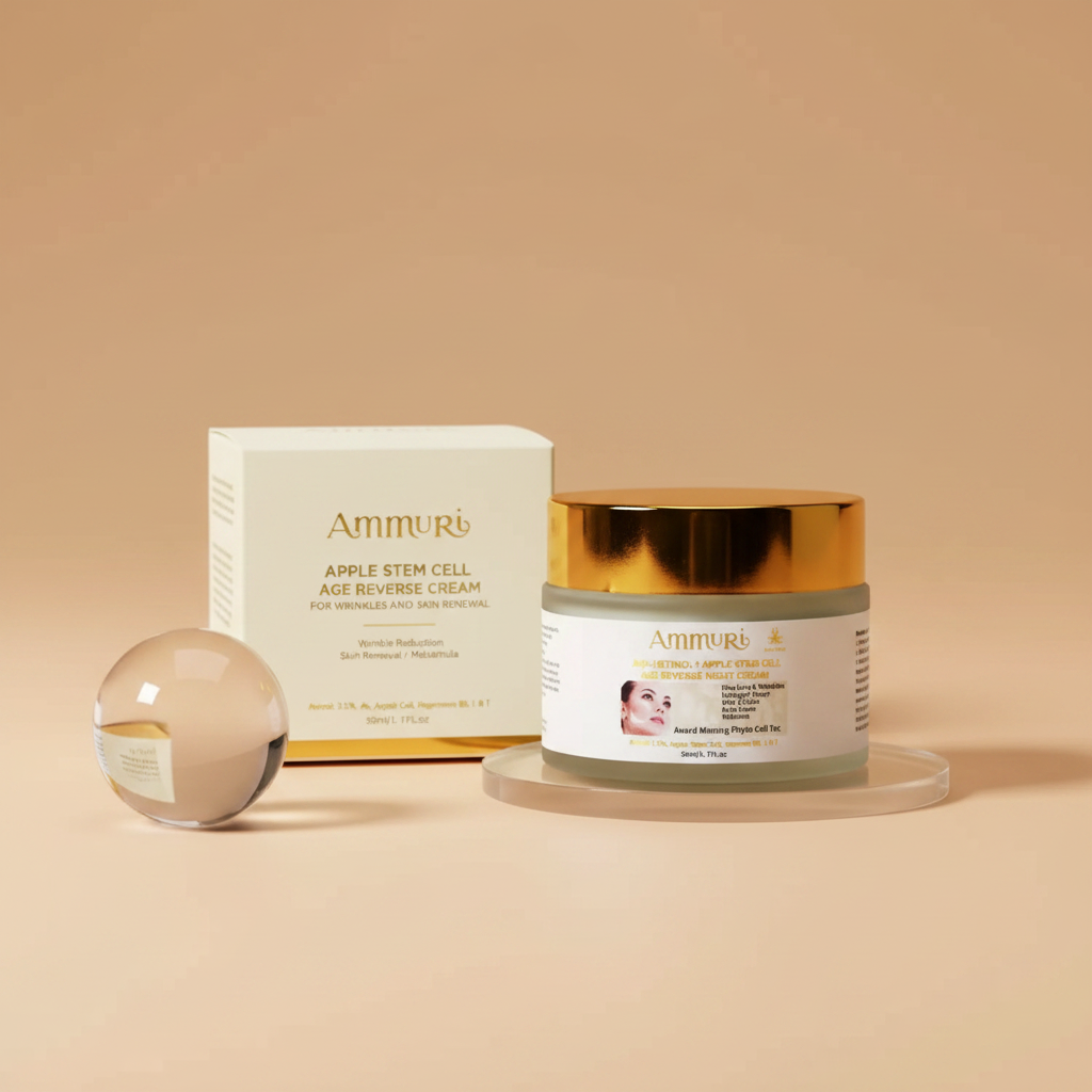 Apple Stem Cell Age Reverse Cream for Wrinkles & Skin Renewal | Ammuri