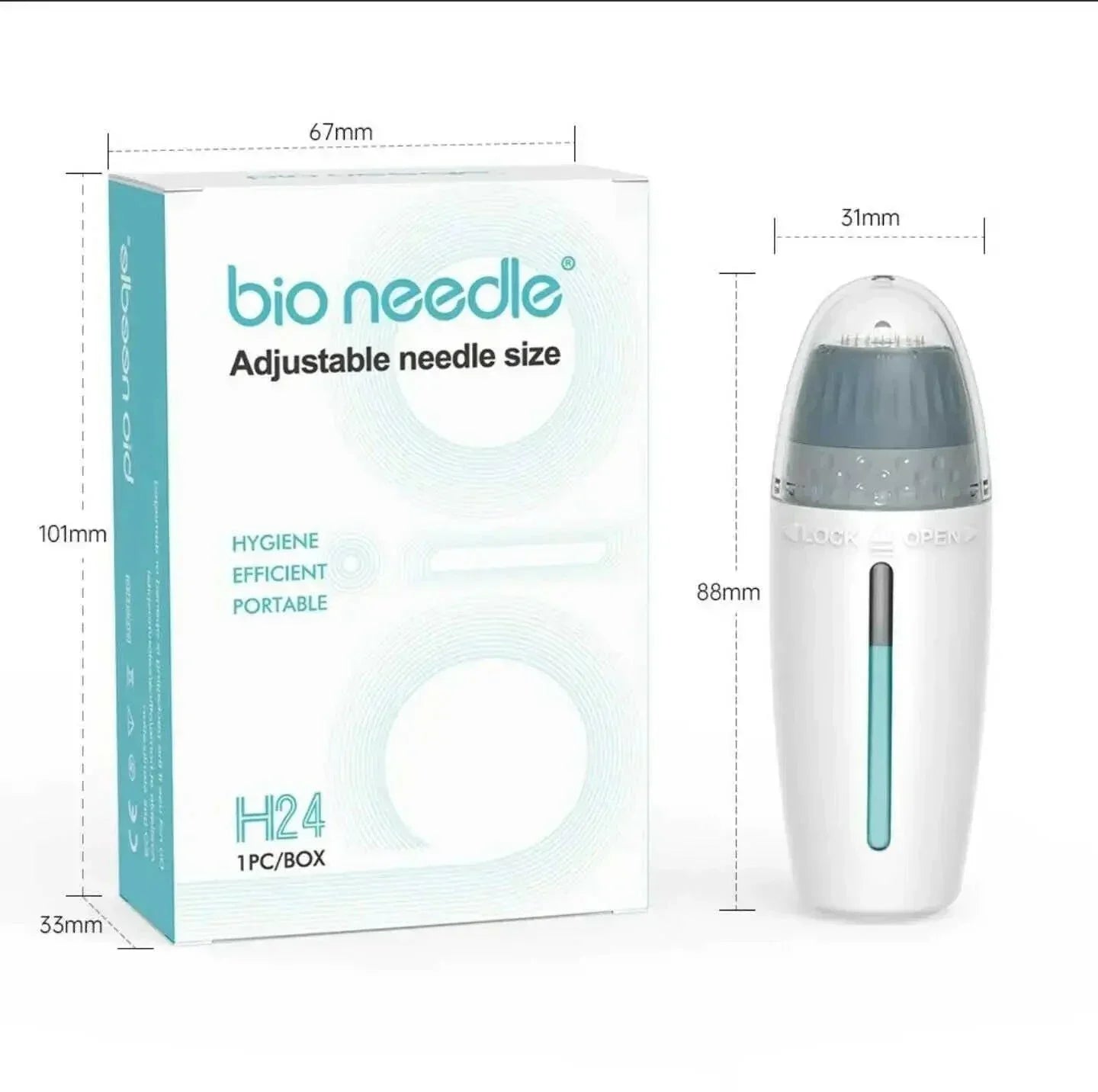 Adjustable 6-in-1 Microneedle Derma Roller for Face, Hair & Body | Ammuri