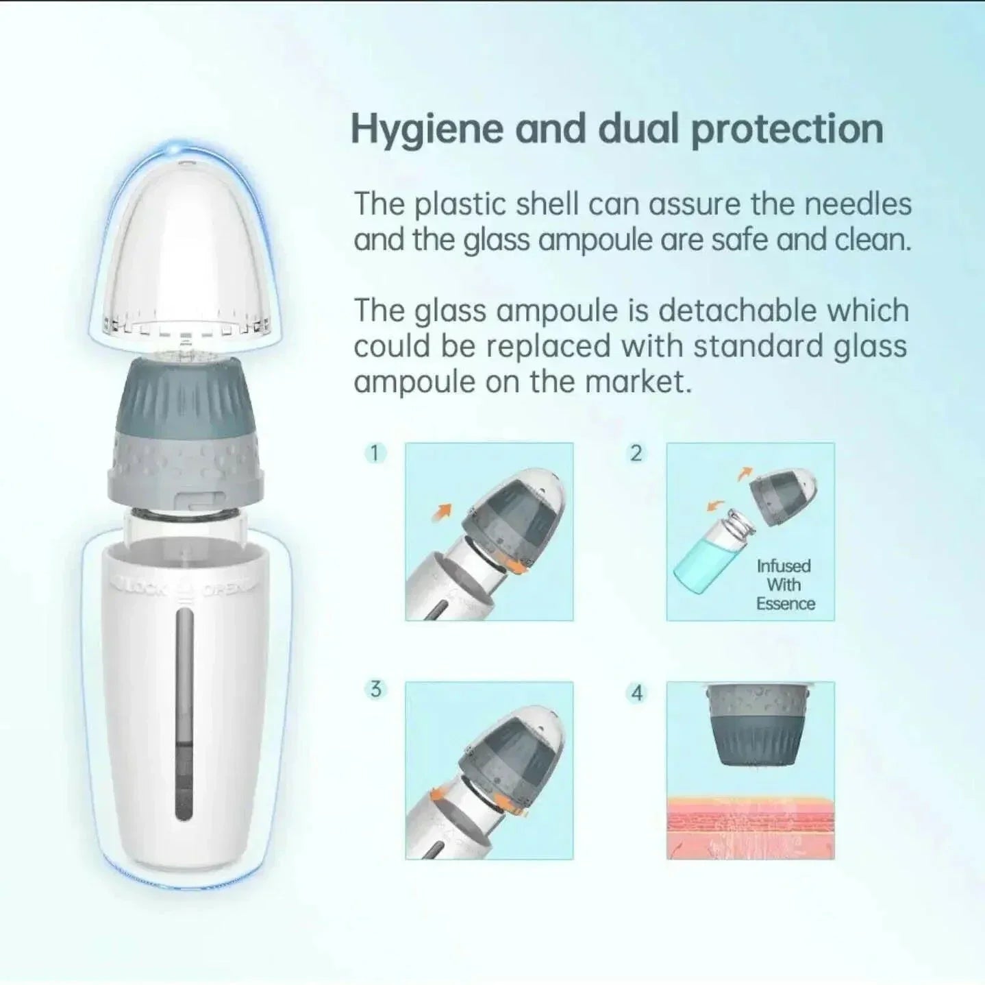 Adjustable 6-in-1 Microneedle Derma Roller for Face, Hair & Body | Ammuri