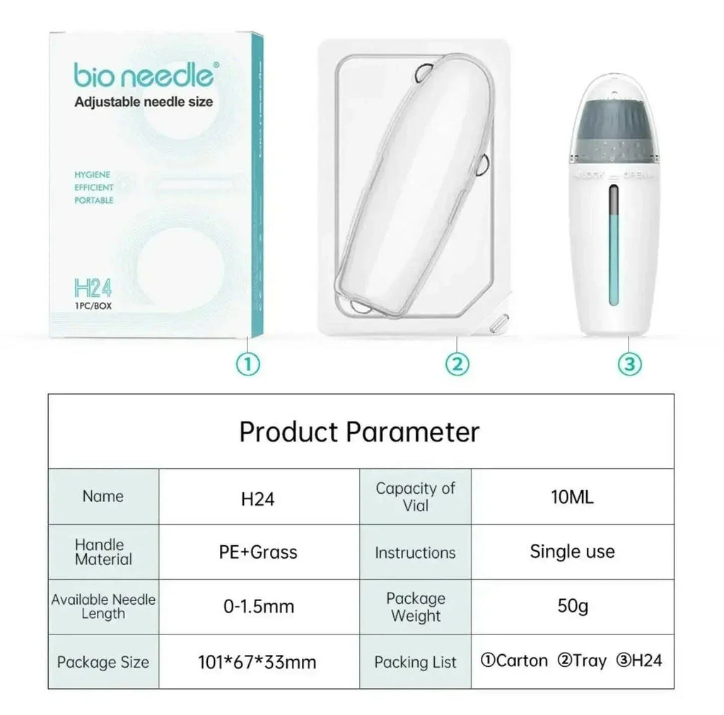 Adjustable 6-in-1 Microneedle Derma Roller for Face, Hair & Body | Ammuri
