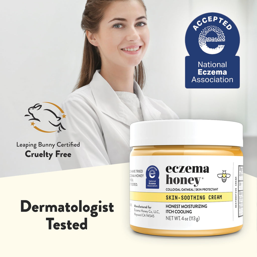 ECZEMA HONEY Original Skin-Soothing Cream – Organic Eczema Relief for Dry, Itchy Skin (4 oz)