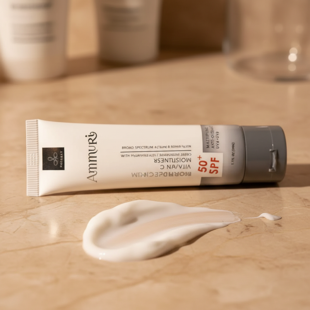Vitamin C Day Cream SPF 50 for Brightening & Sun Protection | Ammuri