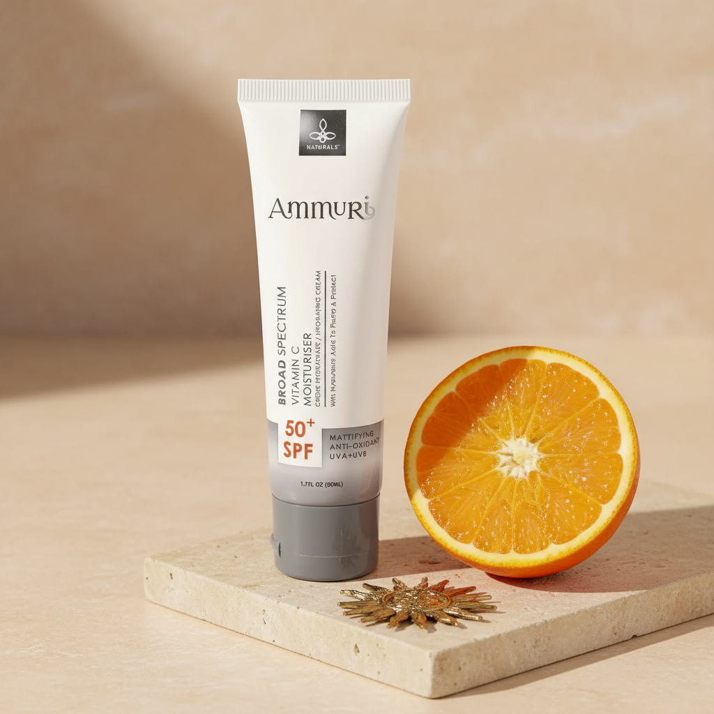 Vitamin C Day Cream SPF 50 for Brightening & Sun Protection | Ammuri