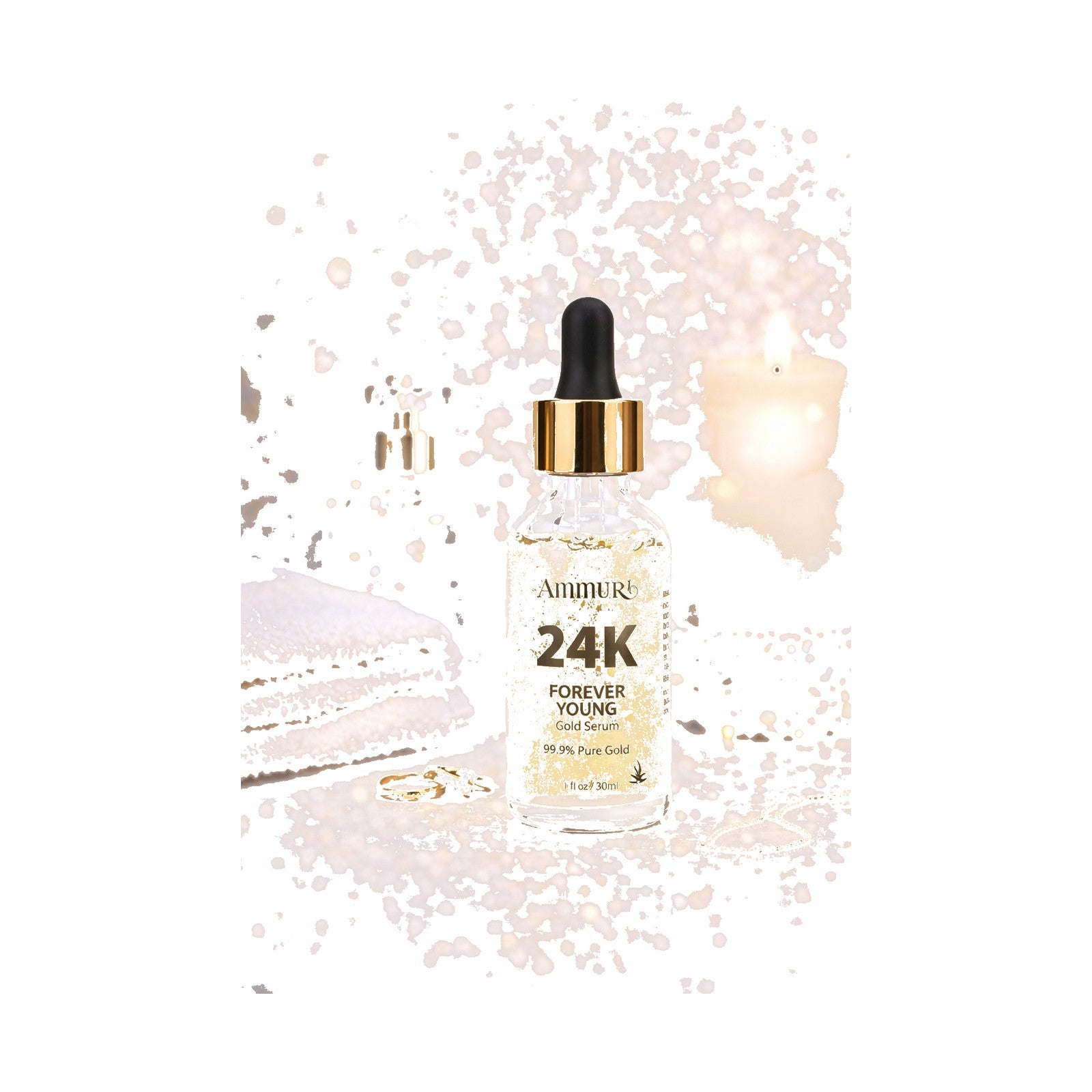 24K Gold Face Serum for Radiance & Anti-Ageing | Ammuri