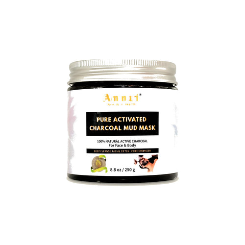 Activated Charcoal Mud Mask for Deep Cleansing Face & Body | Ammuri