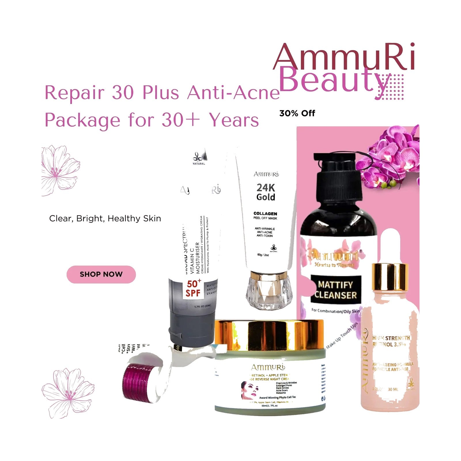 Blemish-Prone Skin Skincare Package for 30+ | Ammuri