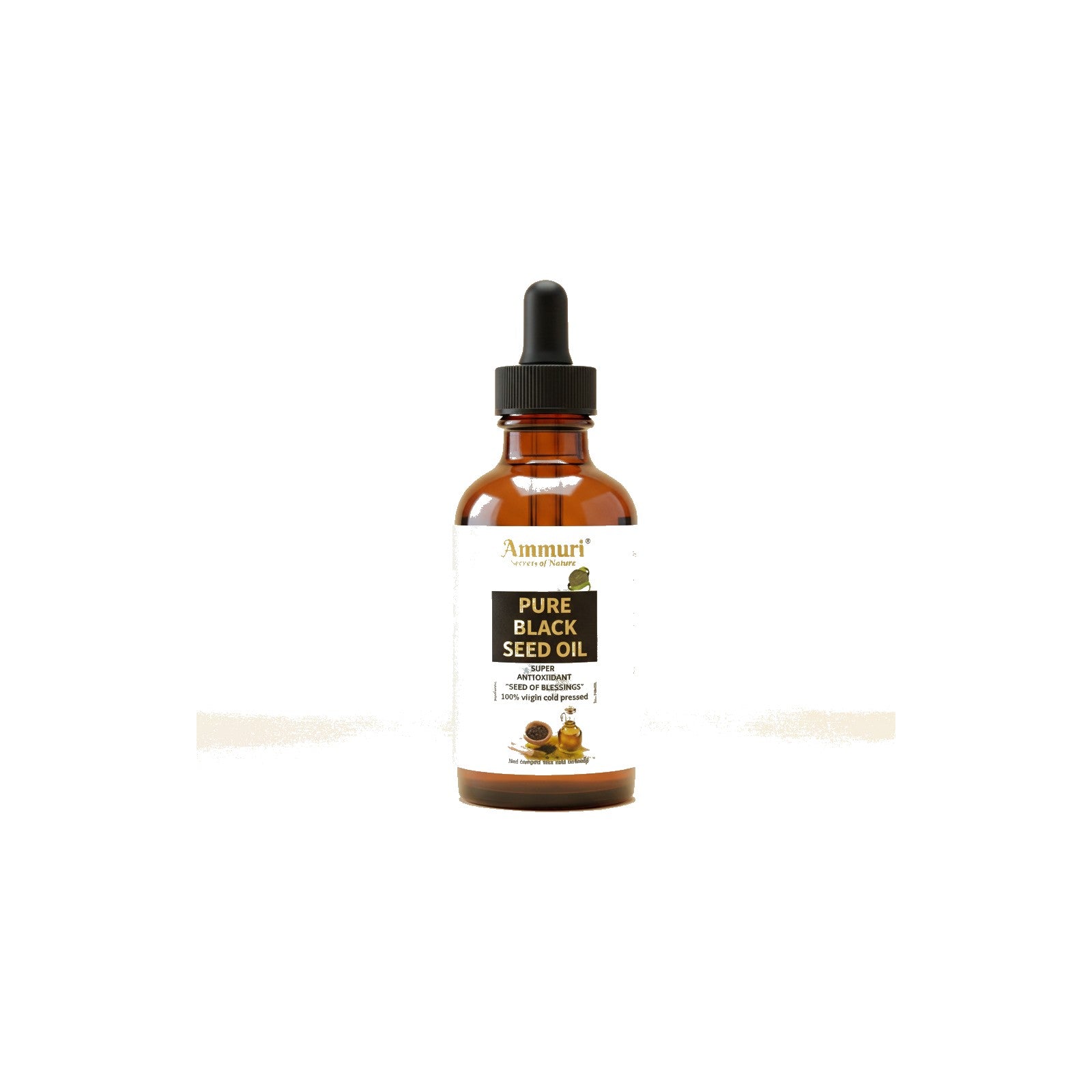 Pure Organic Black Seed Oil for Skin, Hair & Wellness | Ammuri