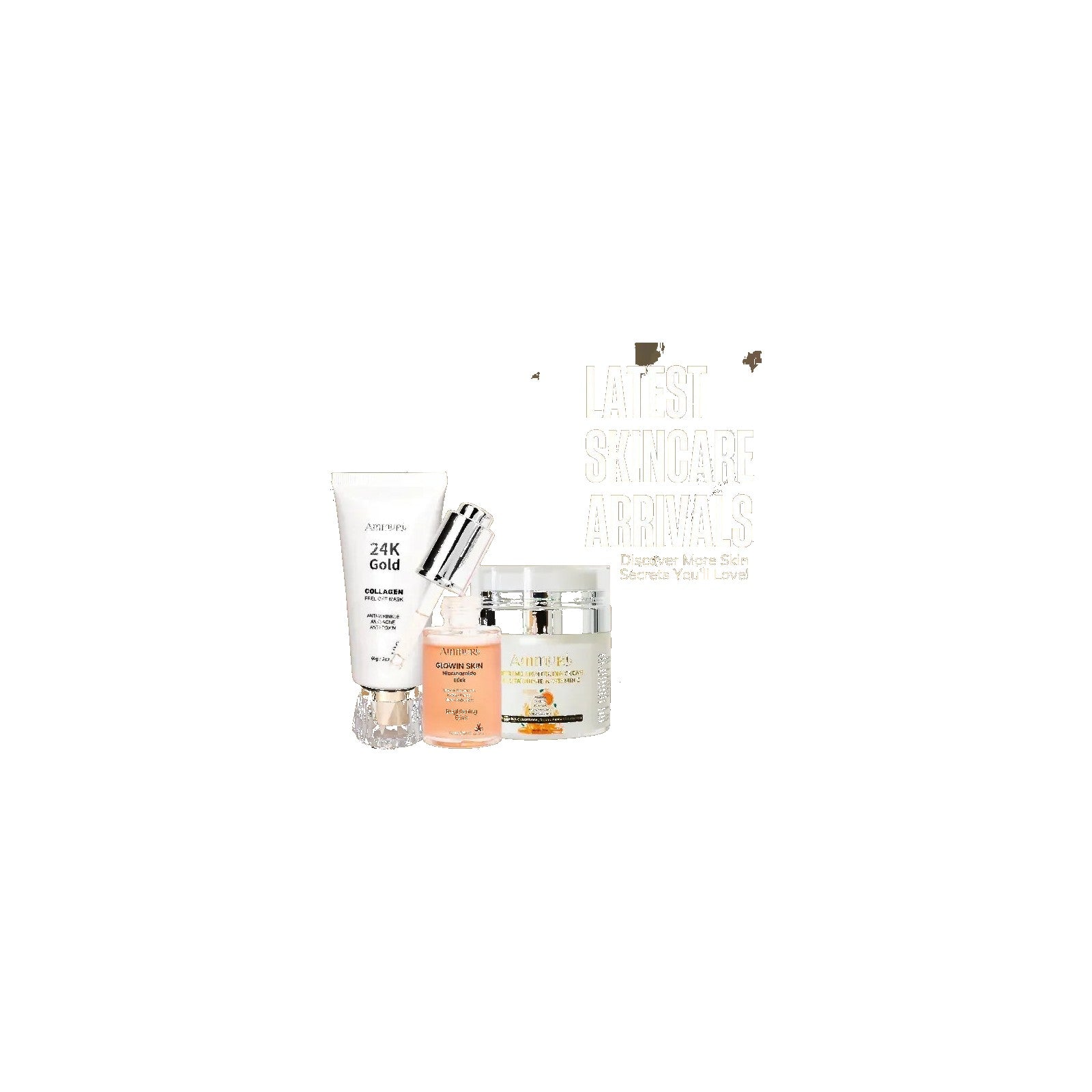 Radiance Skincare Set with Niacinamide Serum, Vitamin C Cream & 24K Gold Mask | Ammuri