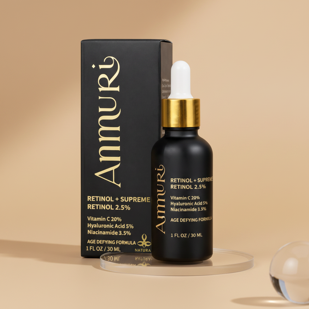 Pro-Retinol 2.5% Face Serum for Anti-Ageing & Skin Renewal | Ammuri