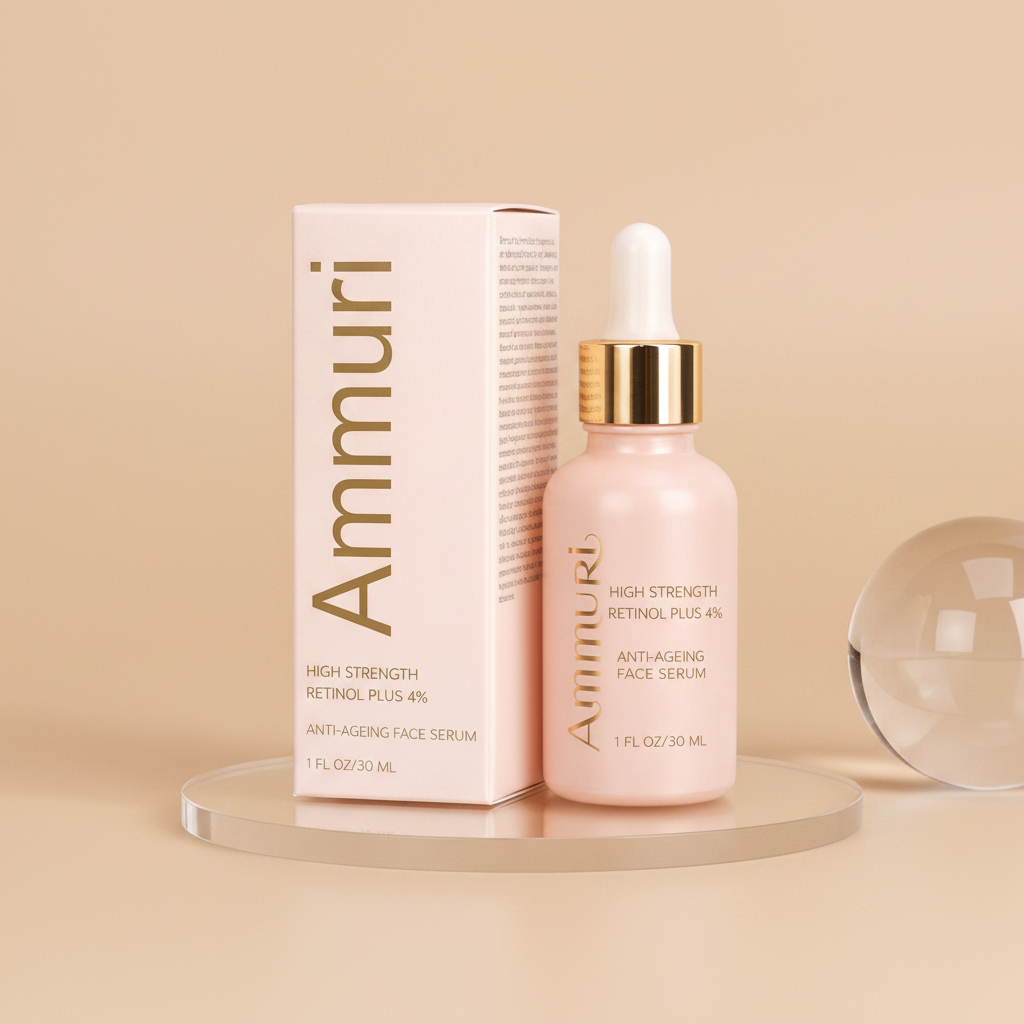 High Strength Retinol 4% Serum for Wrinkles & Dark Spots (30ml) | Ammuri