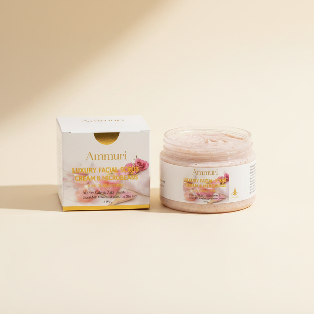 Retinol Facial Scrub & Exfoliating Cream for Smooth Skin | Ammuri